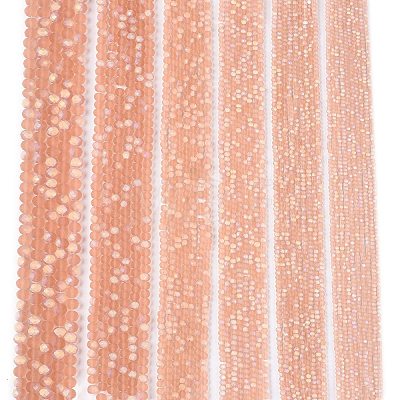 Transparent Glass Beads Strands LS-EGLA-A044-T3mm-MB21-1