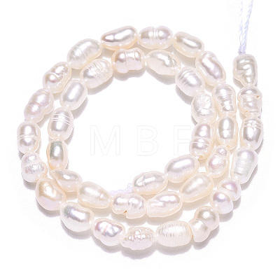 Natural Cultured Freshwater Pearl Beads Strands PEAR-N012-03H-1