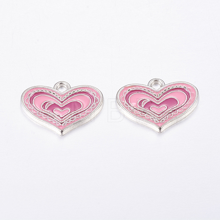 Alloy Enamel Pendants ENAM-19.5X19.5-1