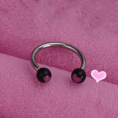 316L Stainless Steel Hoop Nose Rings WGEE114-24-1
