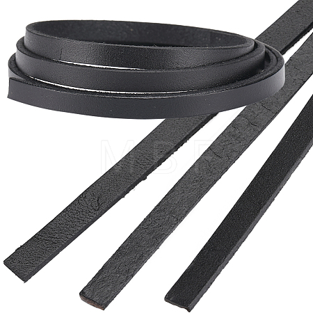3Pcs Flat Leather Jewelry Cord WL-GF0001-16D-02-1