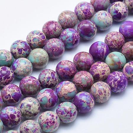 Natural Imperial Jasper Beads Strands G-I122-4mm-15-1
