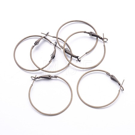 Iron Hoop Earrings E220-NFAB-1