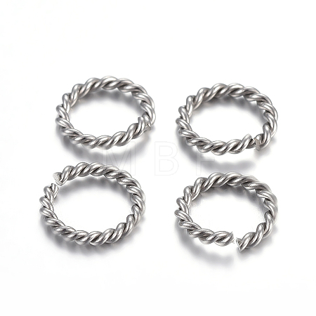 Tarnish Resistant 304 Stainless Steel Jump Rings X-STAS-F191-11P-B-1
