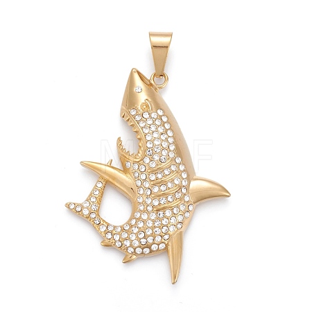 304 Stainless Steel Big Pendants STAS-I163-047G-1