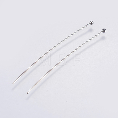 Tarnish Resistant 304 Stainless Steel Ball Head Pins STAS-F146-02P-50mm-1