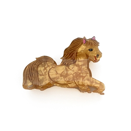 Animals & Plants Theme Cellulose Acetate Claw Hairs Clips PW-WG0FCEA-03-1