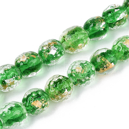 Handmade Lampwork Beads FOIL-T007-03D-1