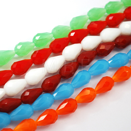 Glass Beads Strands GLAA-R023-15x10mm-M-1