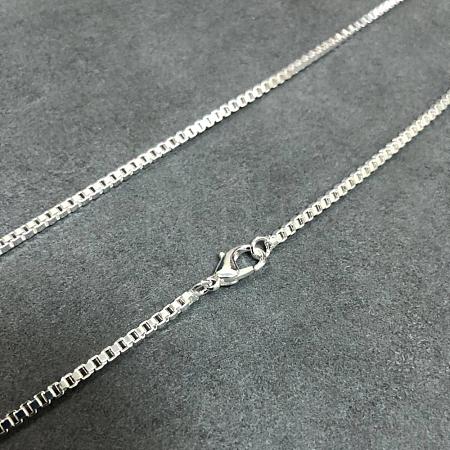 Brass Box Chain Necklaces NJEW-BB10859-24-1