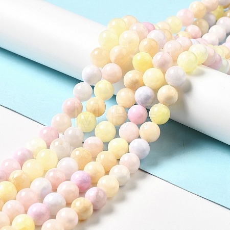 Natural Green Jade Beads Strands G-G757-03-4mm-1