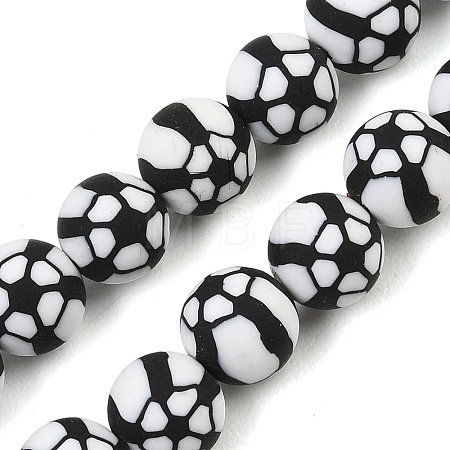 Handmade Polymer Clay Beads Strands PY-CBAEC33-01H-1