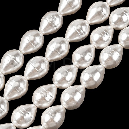 Electroplated Shell Pearl Beads Strands SH-CBA6AE6-01B-1