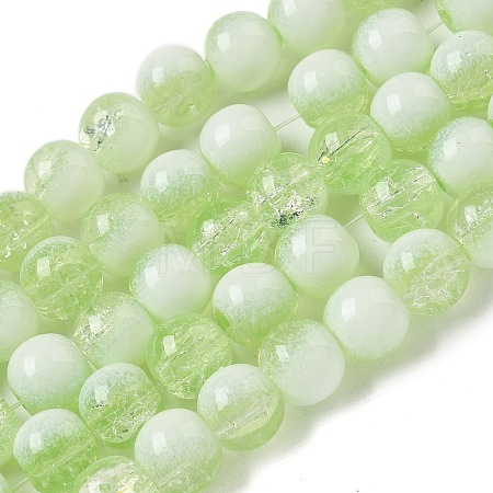 Crackle Glass Beads Strands GLAA-U001-8mm-09-1