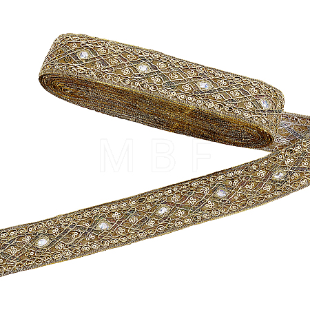 Ethnic Style Polyester Ribbon OCOR-WH0003-084C-1