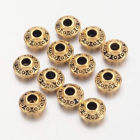 Tibetan Style Alloy Spacer Beads X-GLF0725Y-NF-1