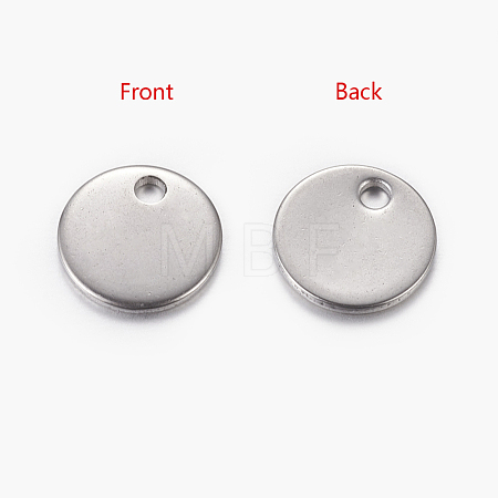 Tarnish Resistant 304 Stainless Steel Stamping Blank Tag Pendants STAS-Q056-1