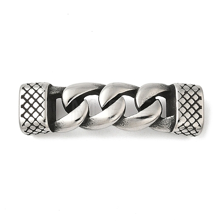 304 Stainless Steel Twisted Chain Connector Charms STAS-Z147-11AS-04-1