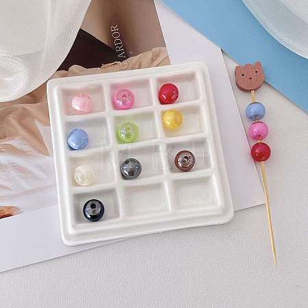 Transparent Acrylic Beads OACR-N163-27-1
