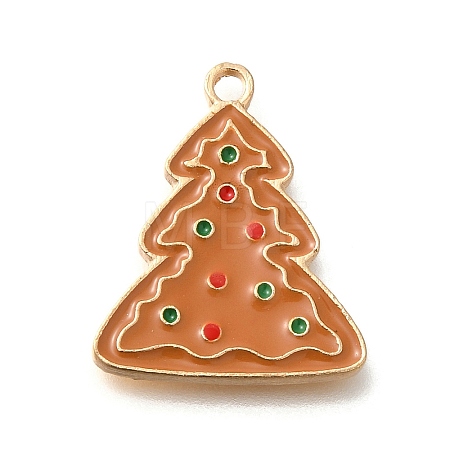 Christmas Theme Alloy Enamel Pendants ENAM-Q509-01KCG-08-1