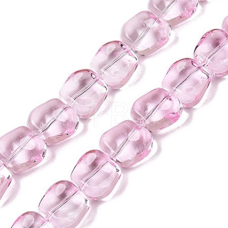 Electroplate Glass Beads Strands EGLA-N012-07G-1