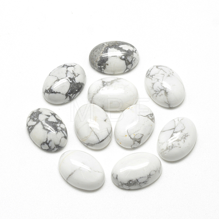 Natural Howlite Cabochons X-G-R415-14x10-29-1