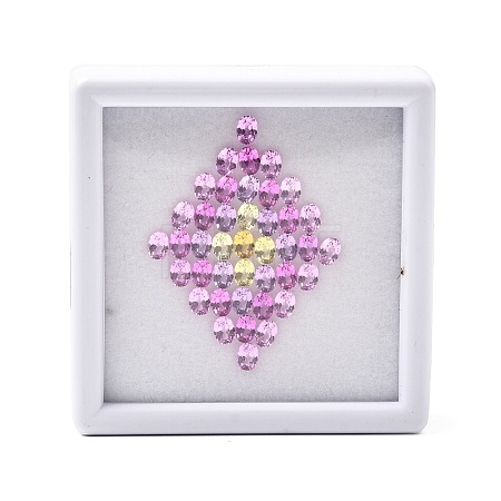 41Pcs Cubic Zirconia Cabochons CU-F002-05E-1