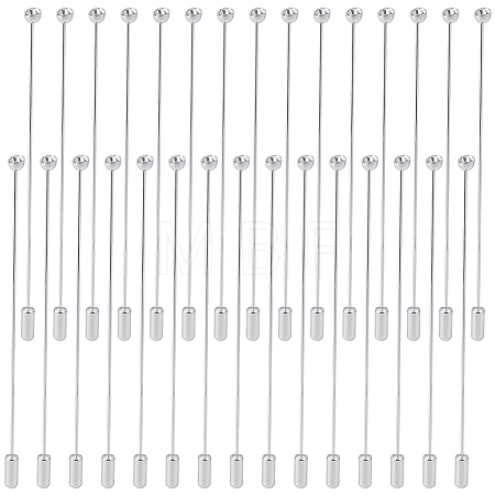 30Pcs Stainless Steel Brooch Pins JEWB-BC00001-18-1