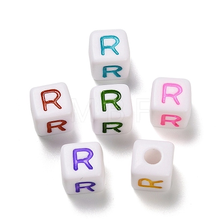 Opaque Acrylic Beads OACR-I022-01R-1