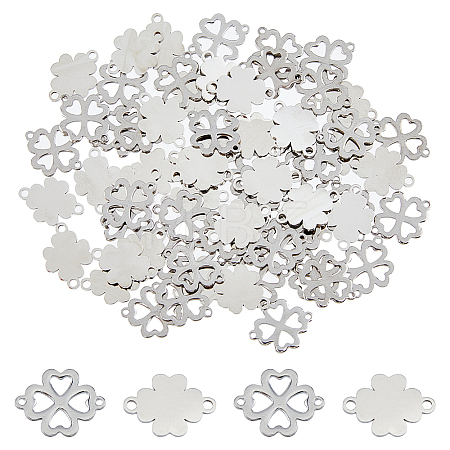 80Pcs 2 Styles 201 Stainless Steel Connector Charms STAS-DC0014-61-1