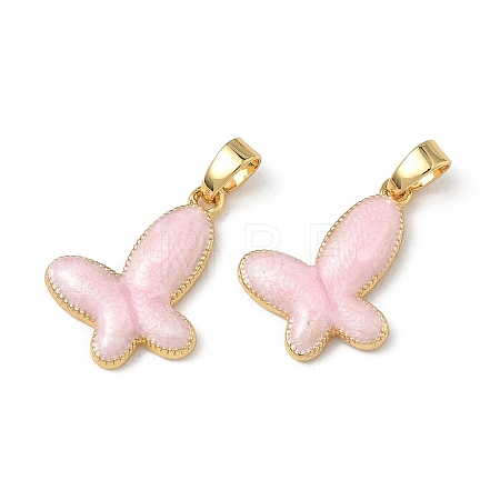 Brass Enamel Pendants KK-F924-16B-G01-1