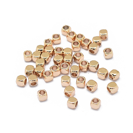 Rack Plating Brass Spacer Beads X-KK-F801-11-RG-1