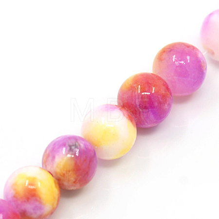 Natural Persian Jade Beads Strands G-D434-6mm-23-1