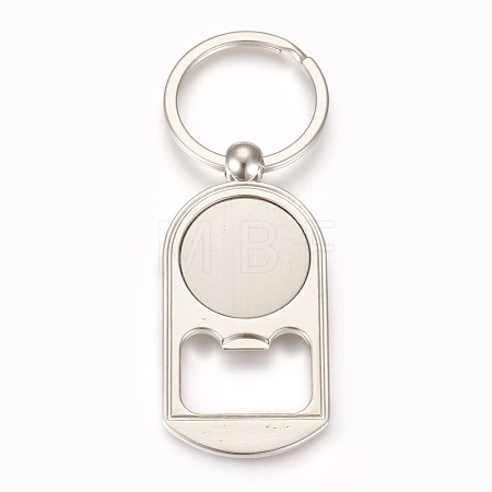 Zinc Alloy Cabochon Settings Bottle Openers X-AJEW-E038-04P-1