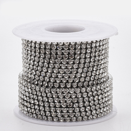 304 Stainless Steel Rhinestone Strass Chains CHS-R012-C-01-1