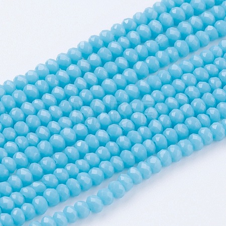 Imitation Jade Glass Beads Strands GLAA-G045-A07-1