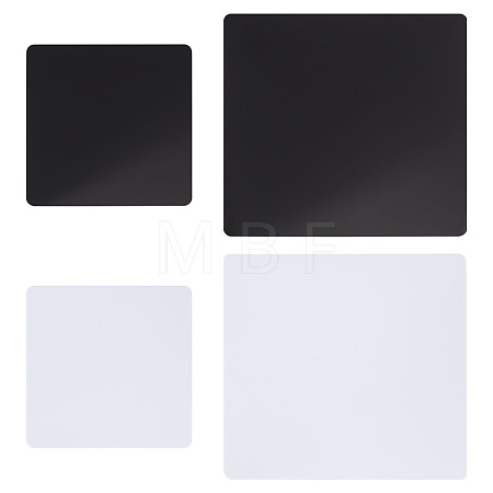 4Pcs 4 Styles Acrylic Reflection Display Board AJEW-GO0001-96-1
