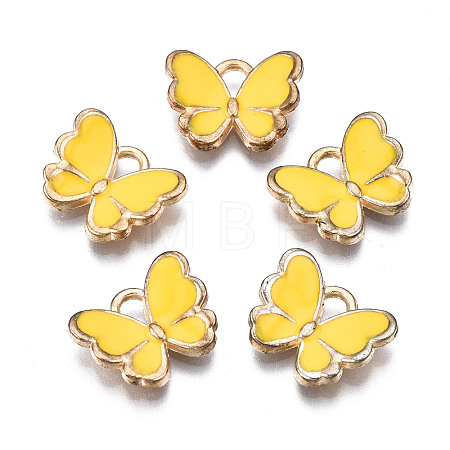 Alloy Enamel Charms X-ENAM-S121-070L-1