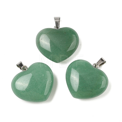 Natural Green Aventurine Pendants G-A249-04B-05P-1