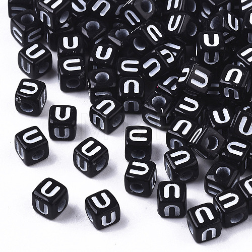 Opaque Acrylic Beads SACR-N002-01U-1