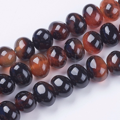 Natural Agate Beads Strands G-I198D-A-04-1