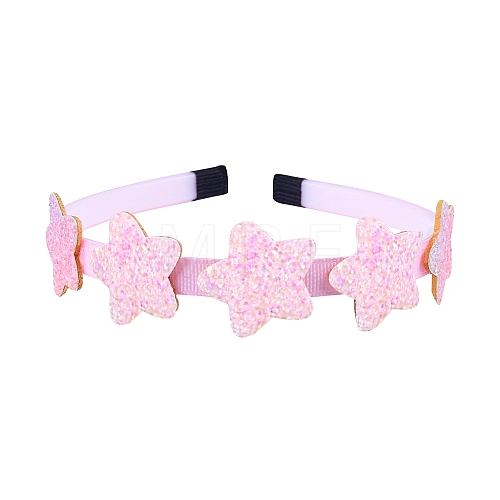 Star Candy Color Sequin Cloth Hair Bands PW-WG0EBFC-06-1