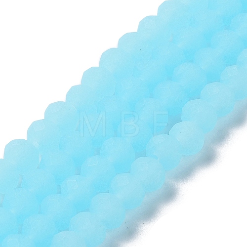 Imitation Jade Solid Color Glass Beads Strands EGLA-A034-J2mm-MD04-1