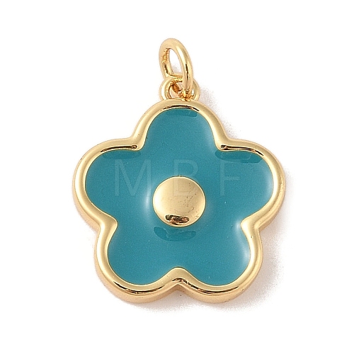 Rack Plating Brass Enamel Pendants KK-Z047-02E-RS-1