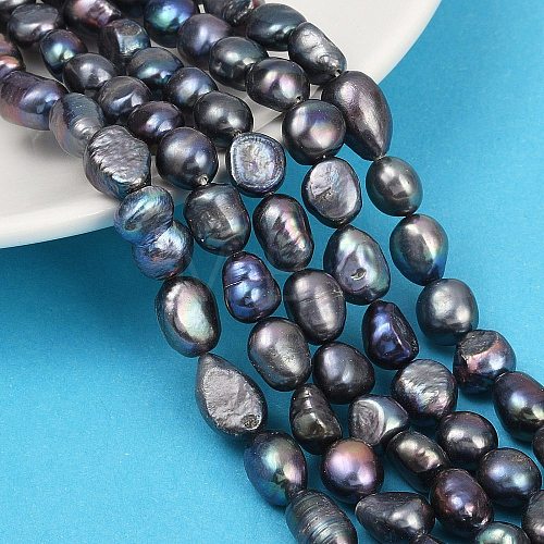 Natural Cultured Freshwater Pearl Beads Strands PEAR-P064-20K-03D-1