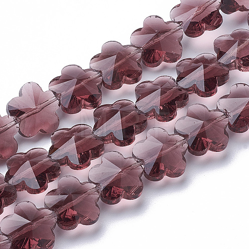 Transparent Glass Beads GLAA-Q066-10mm-C03-1