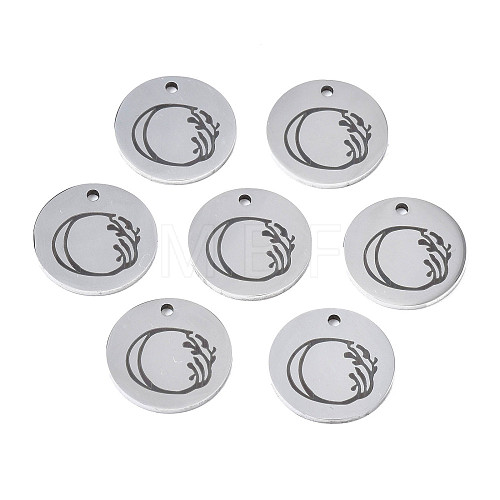 Non-Tarnish 304 Stainless Steel Charms STAS-T059-26P-O-1