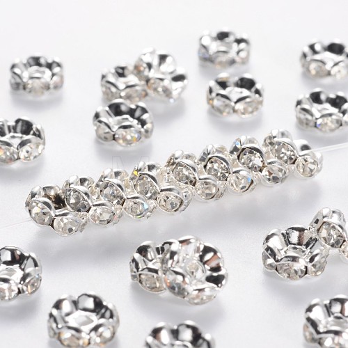 Middle East Rhinestone Spacer Beads RSB029NF-01-1