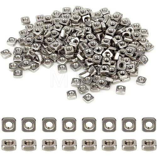 220Pcs 304 Stainless Steel Nuts FIND-FH0005-62-1