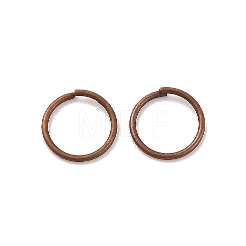 Brass Open Jump Rings KK-G514-01L-R-1